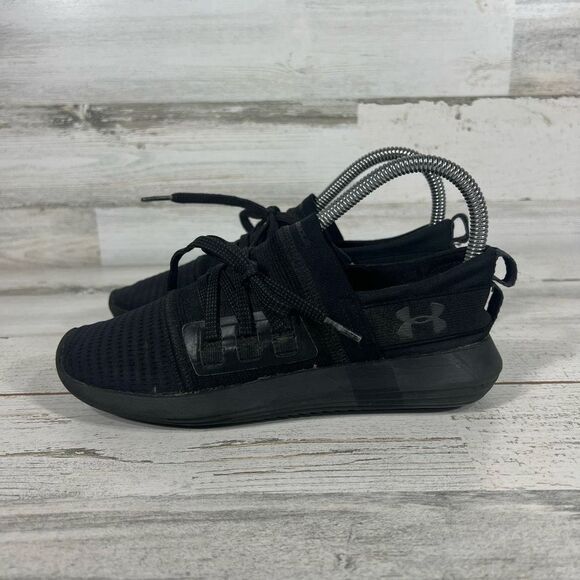 Under Armour Womens UA Adapt Black Training‎ Shoes Lace Up Black US 5 - Picture 2 of 9